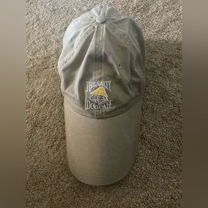 The Salty Dog Cafe Strapback Hat Embroidered Logo Gray Classic Cut